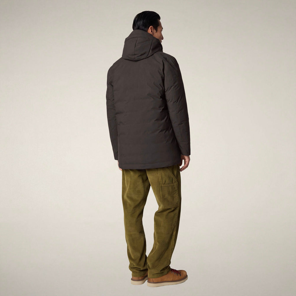 Men's Padded Jacket Sesle in Brown Black