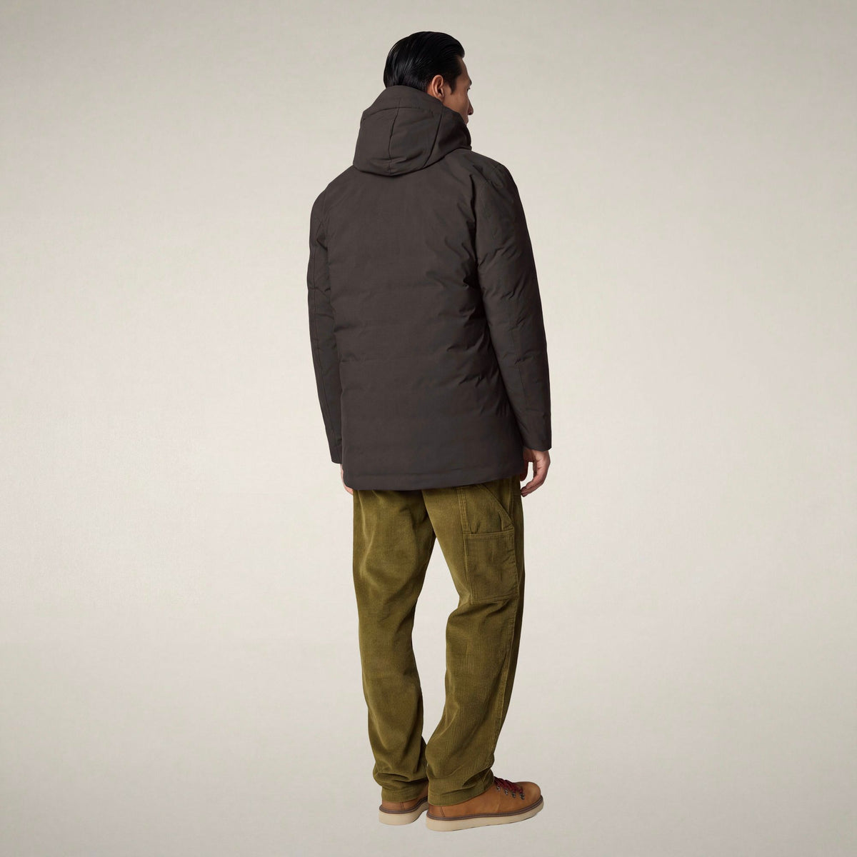 Men's Padded Jacket Sesle in Brown Black