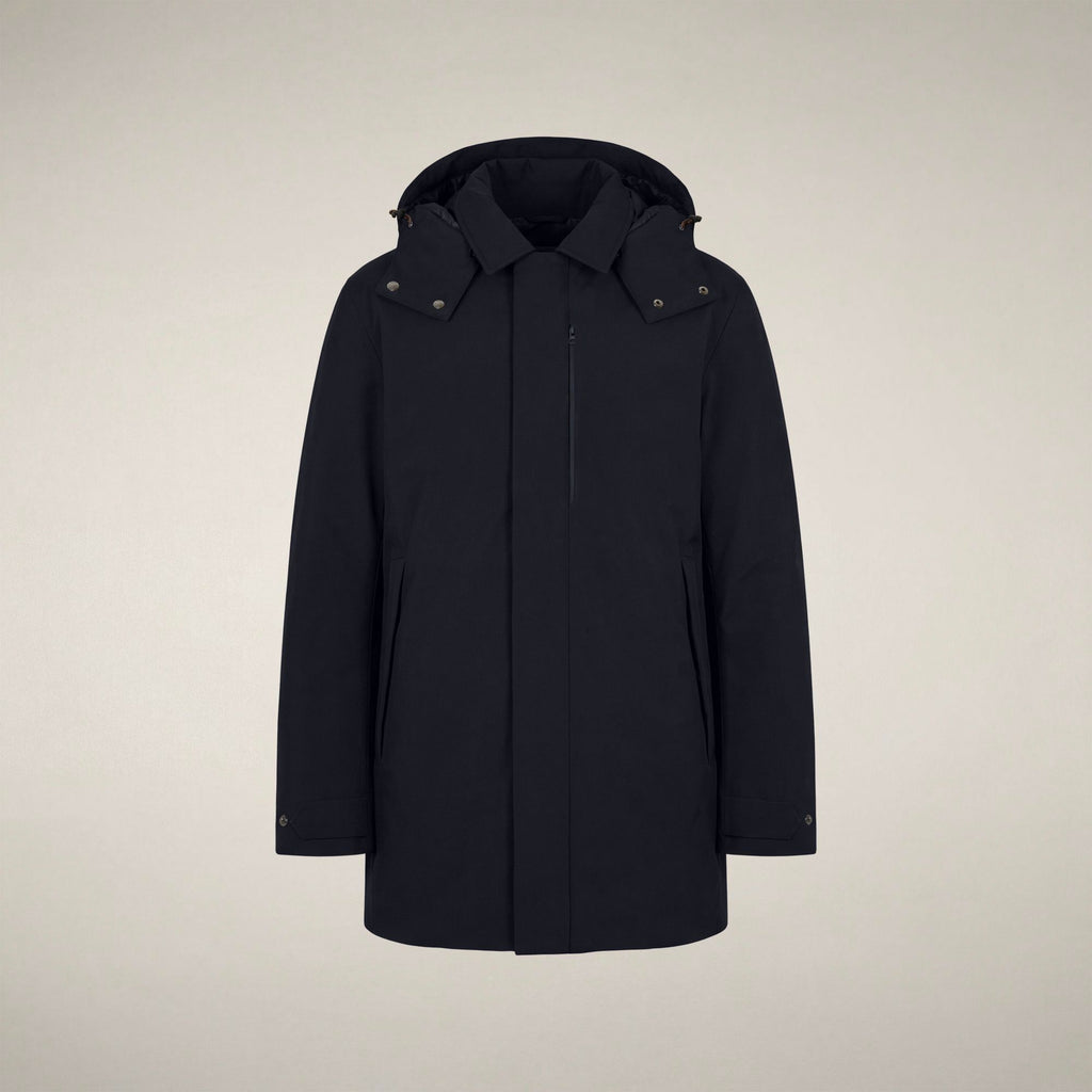 Men's Raincoat Nestor in Blue Black
