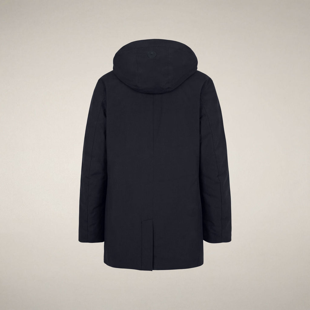 Men's Raincoat Nestor in Blue Black