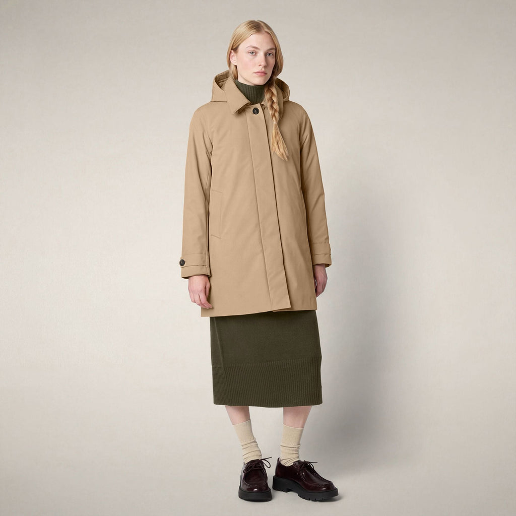 Women's Raincoat Embie in Stardust Beige