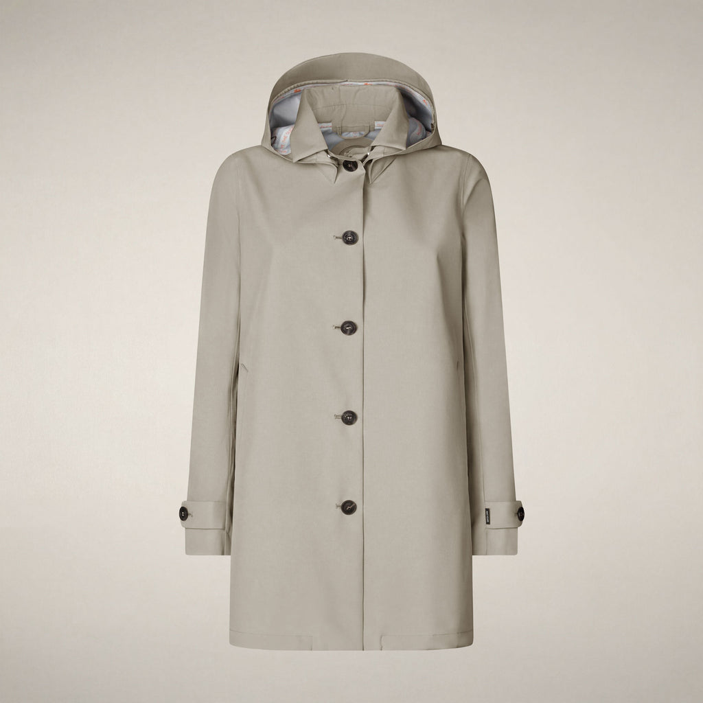 Women's Raincoat April in Rainy Beige