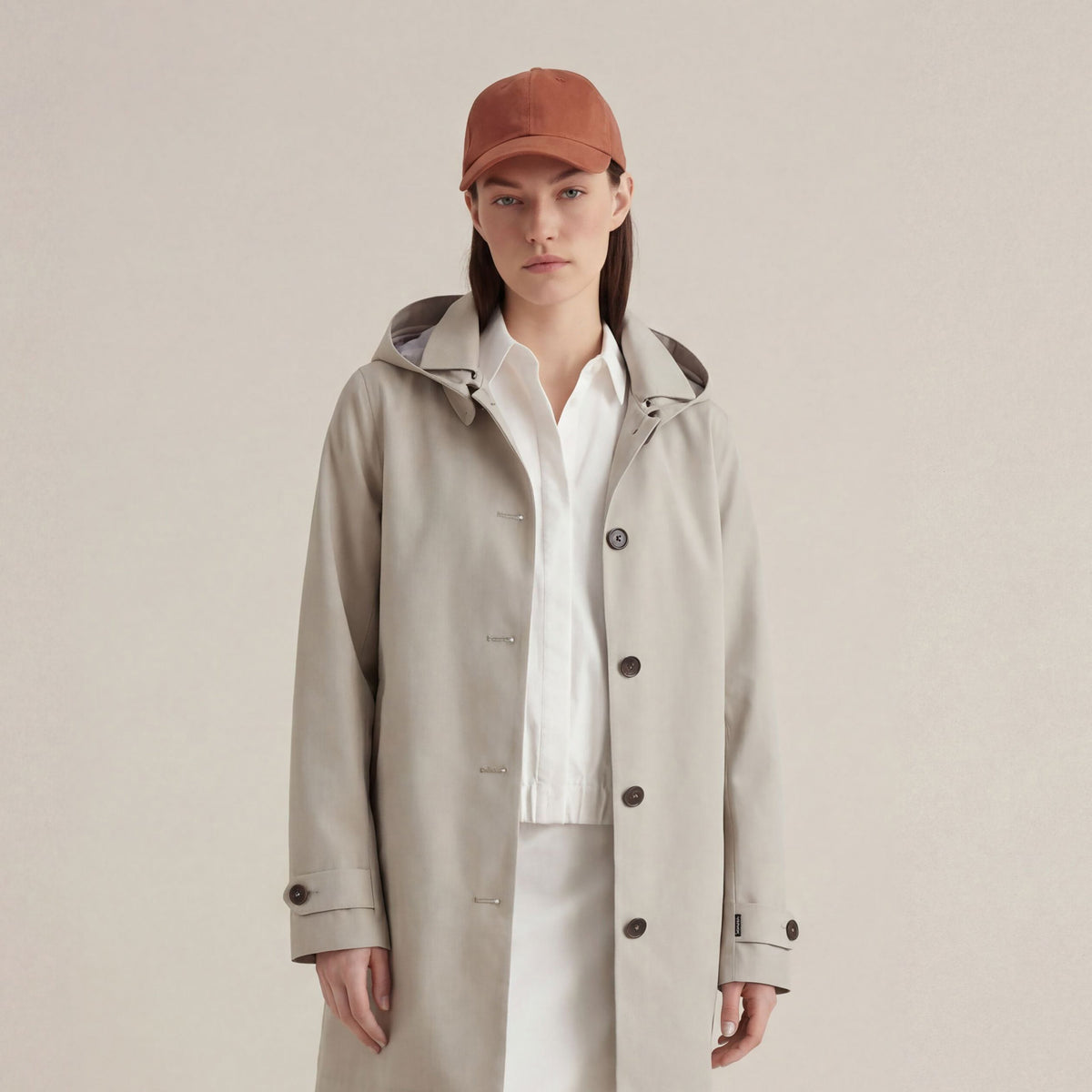 Women's Raincoat April in Rainy Beige