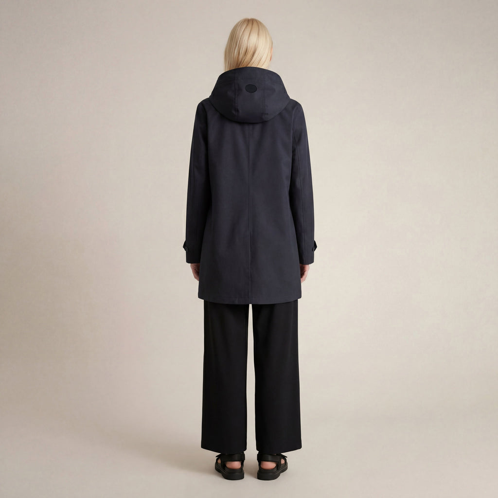 Women's Raincoat April in Blue Black
