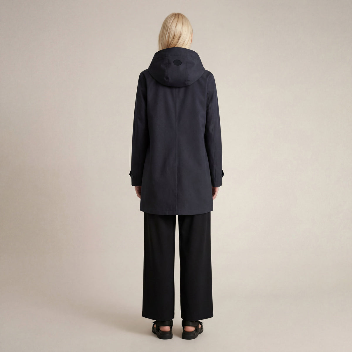 Women's Raincoat April in Blue Black