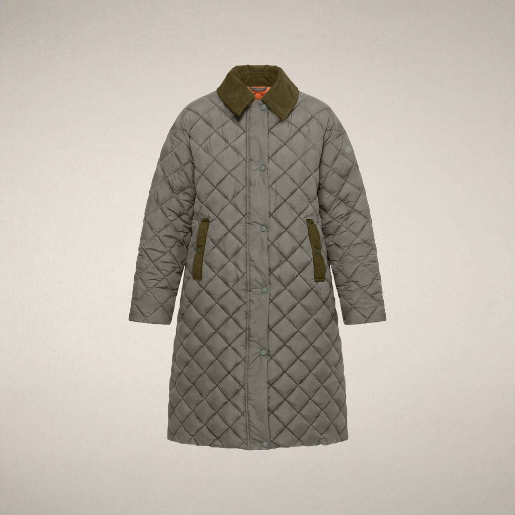 Women's Puffer Coat Sadie in Gunmetal Grey