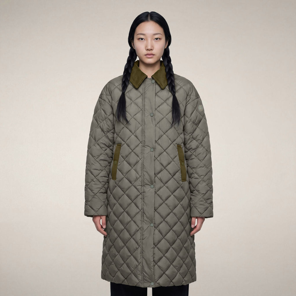 Women's Puffer Coat Sadie in Gunmetal Grey