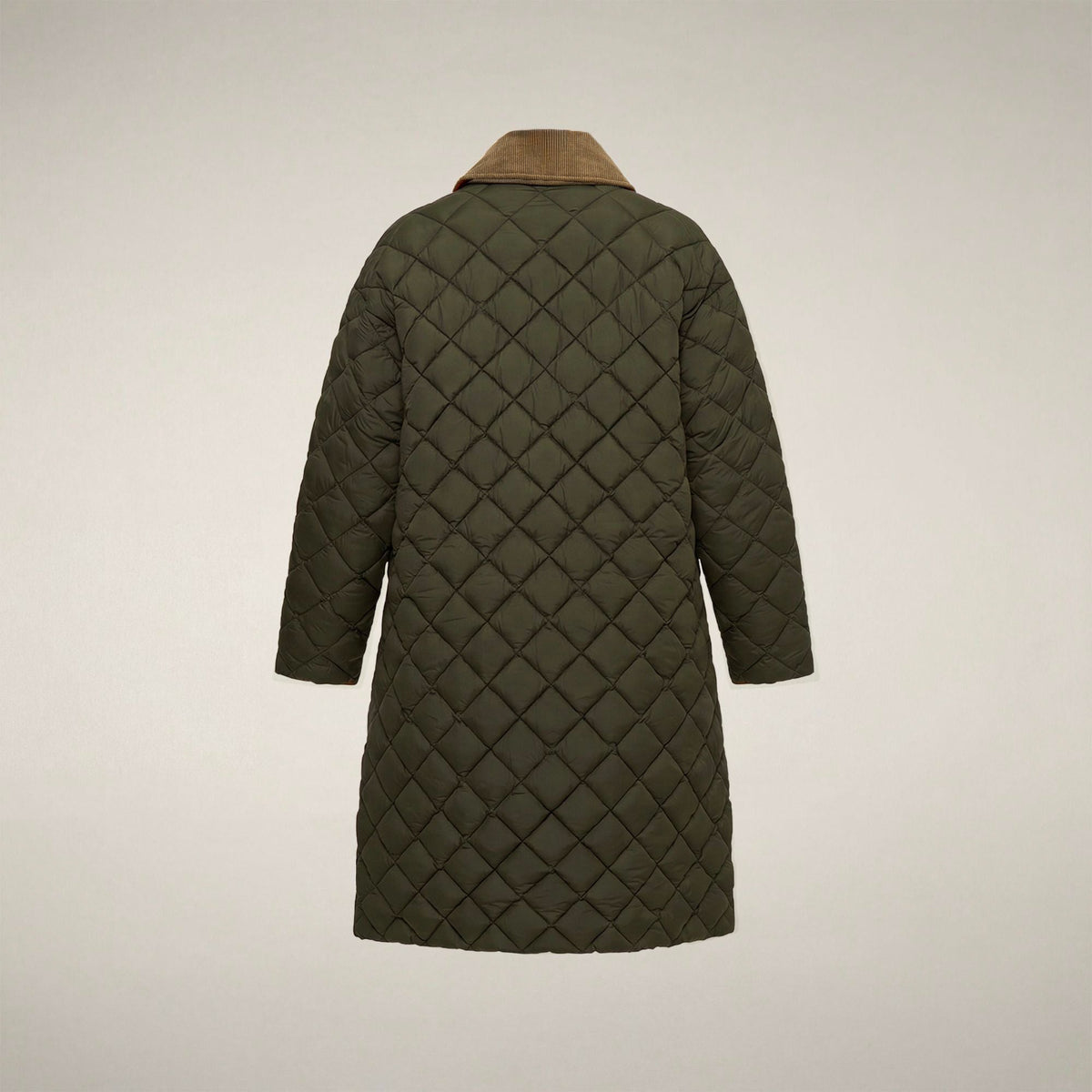 Women's Puffer Coat Sadie in Snake Green