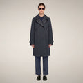 Women's Raincoat Pilar in Blue Black