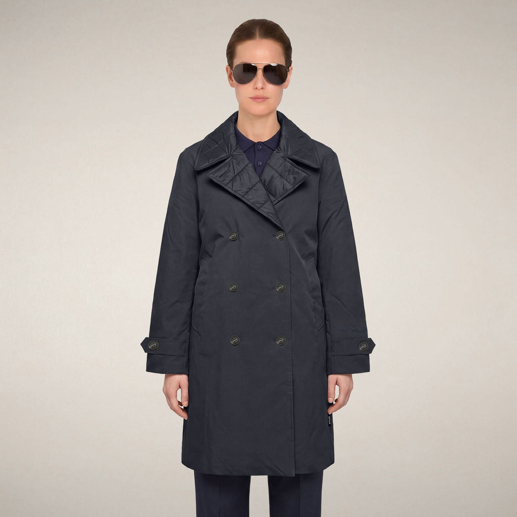 Women's Raincoat Pilar in Blue Black