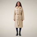 Women's Raincoat Shayla in Stone Beige