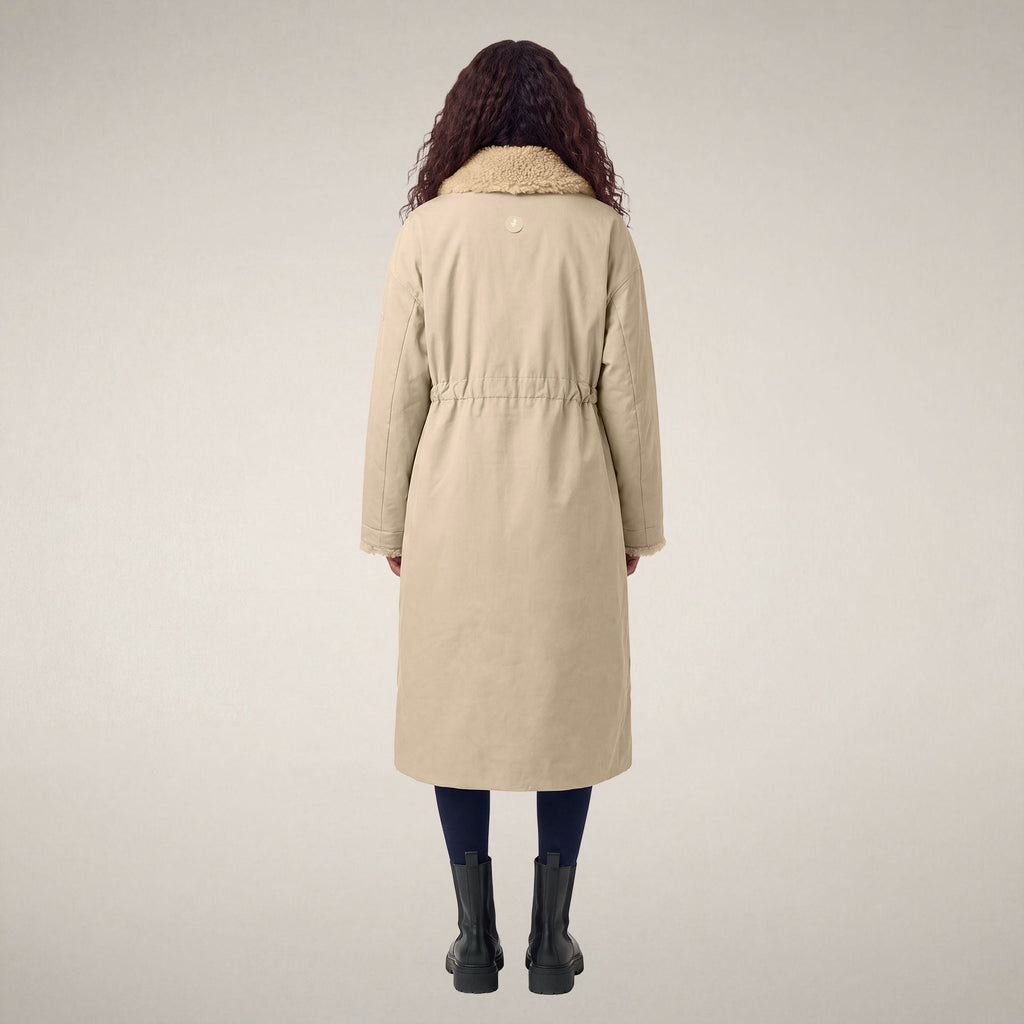 Women's Raincoat Shayla in Stone Beige