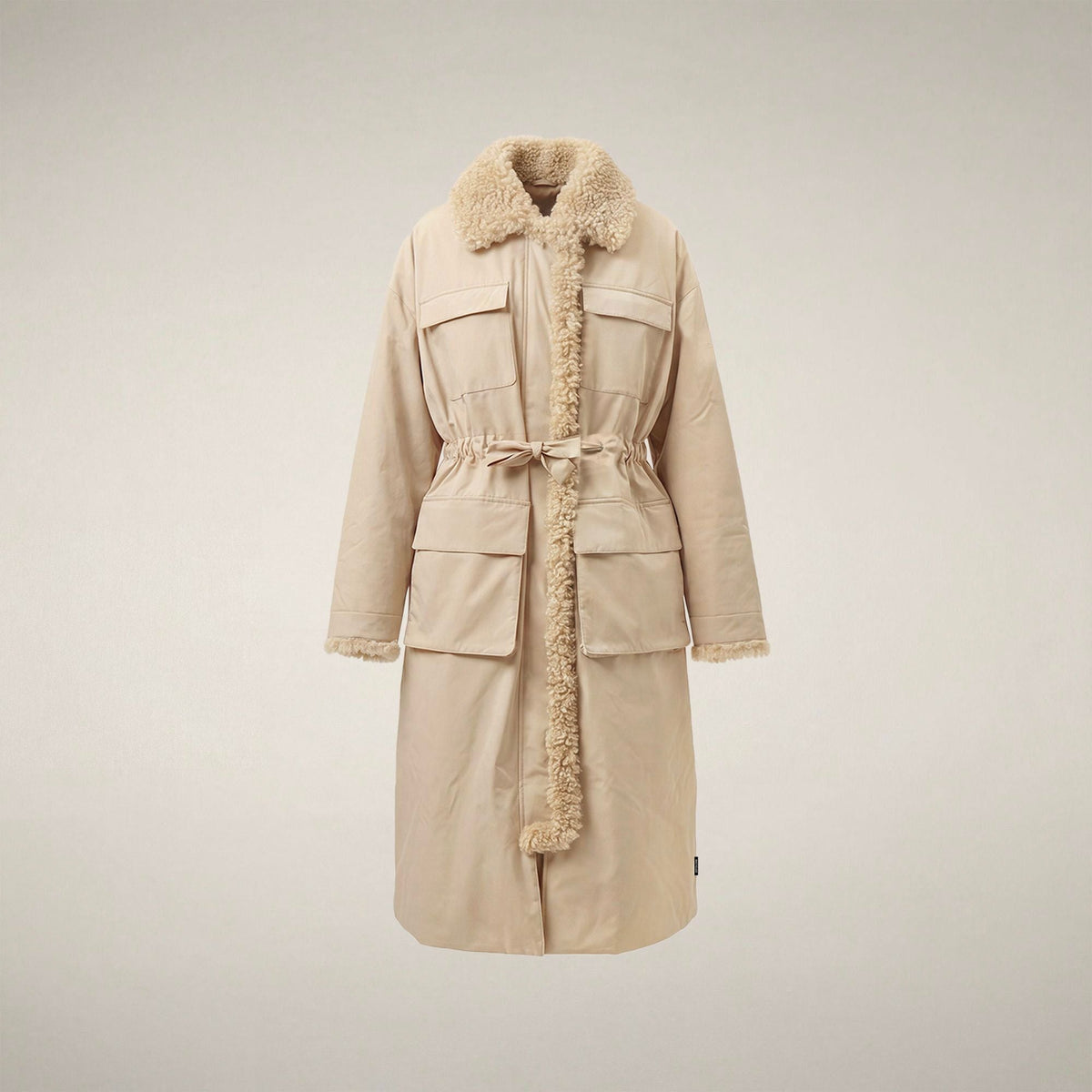 Women's Raincoat Shayla in Stone Beige
