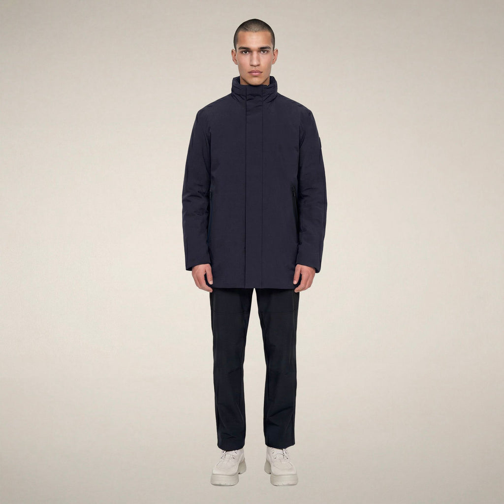 Men's Raincoat Blaise in Blue Black