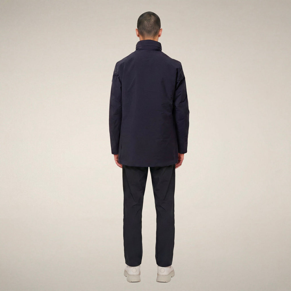 Men's Raincoat Blaise in Blue Black