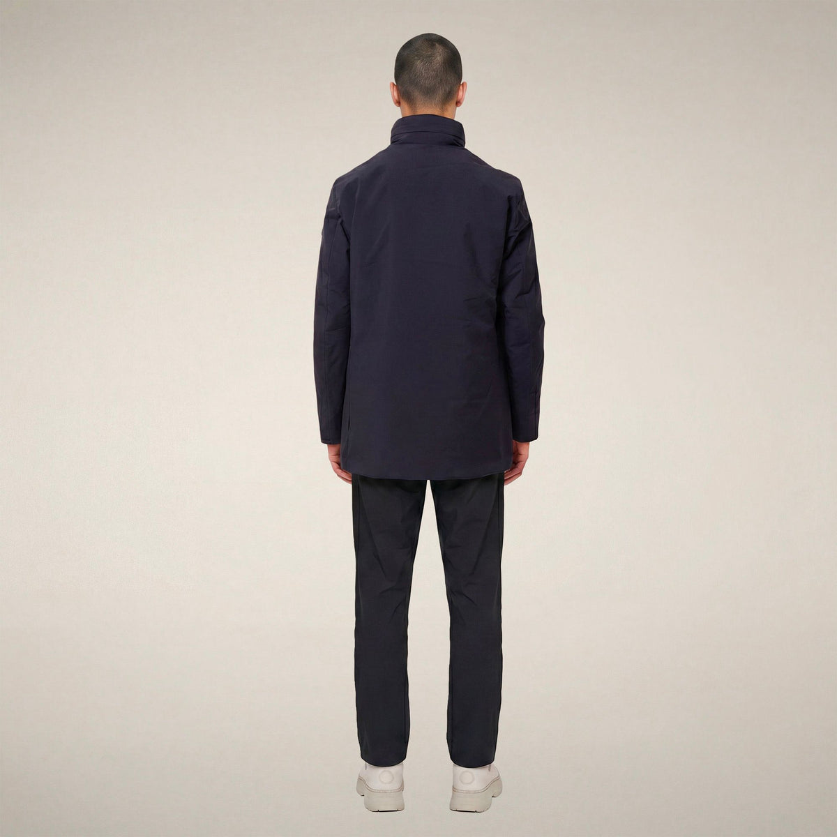 Men's Raincoat Blaise in Blue Black
