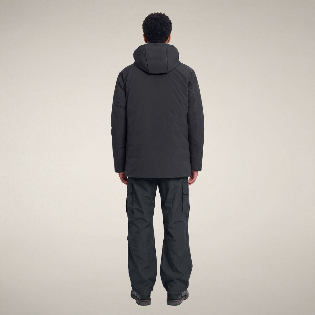 Men's Coat Rolf in Ebony Grey