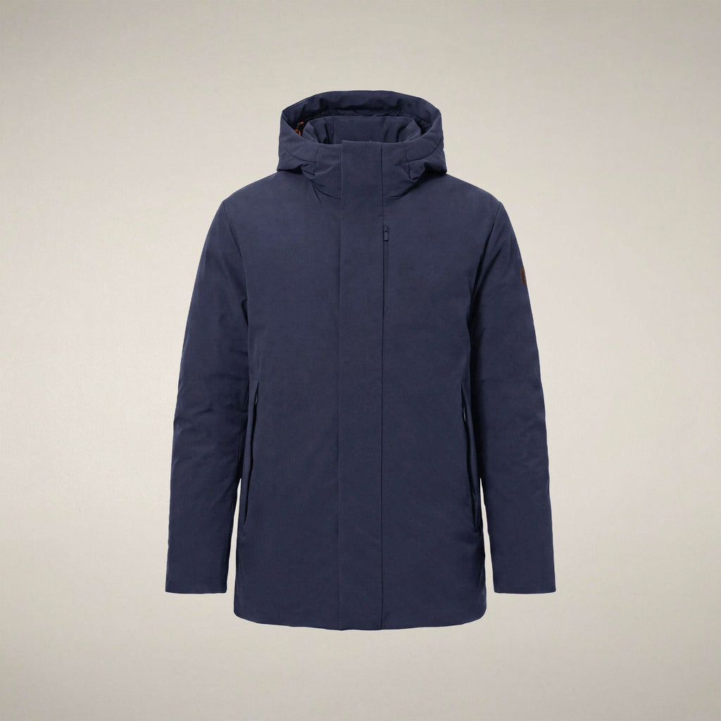 Men's Coat Rolf in Navy Blue