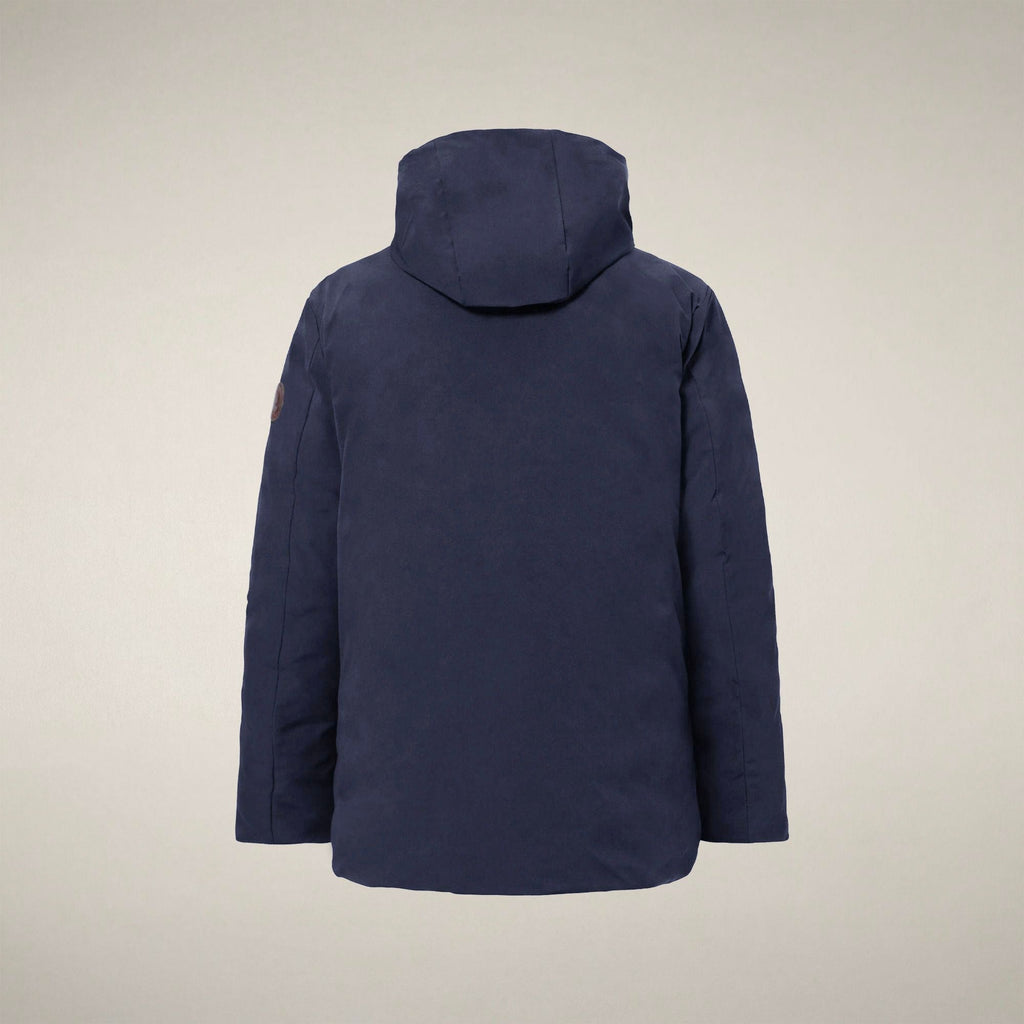 Men's Coat Rolf in Navy Blue