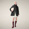 Women's Puffer Coat Lydia in Black