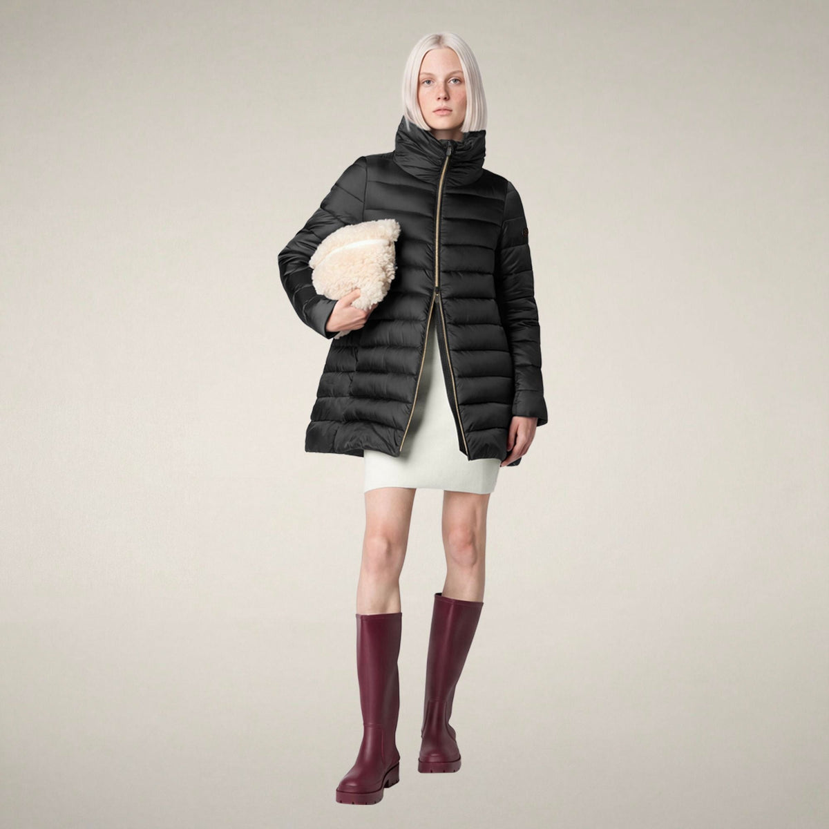Women's Puffer Coat Lydia in Black