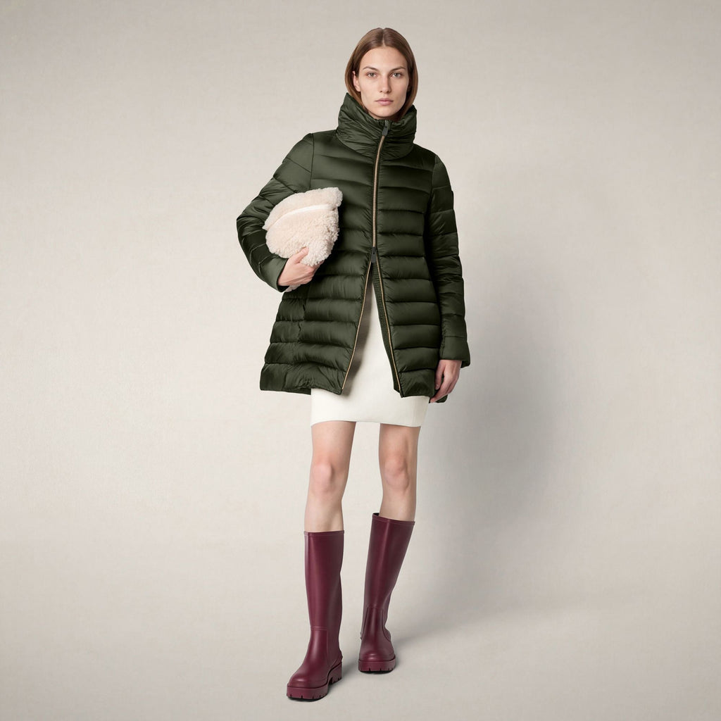 Women's Puffer Coat Lydia in Pine Green