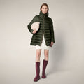 Women's Puffer Coat Lydia in Pine Green