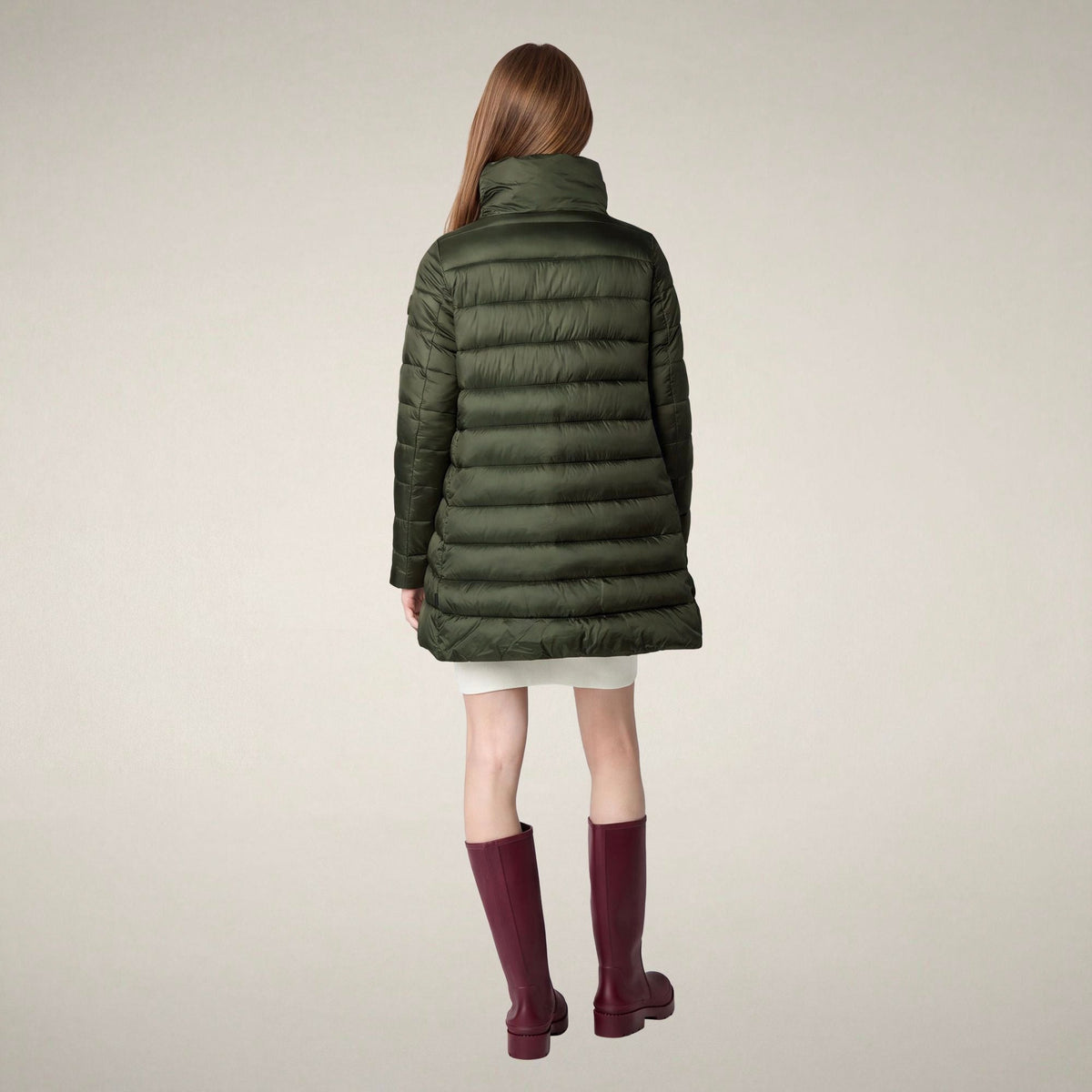 Women's Puffer Coat Lydia in Pine Green
