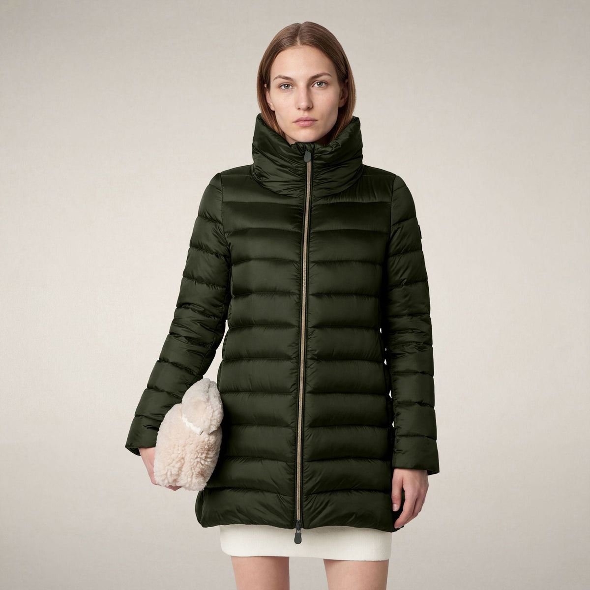 Women's Puffer Coat Lydia in Pine Green