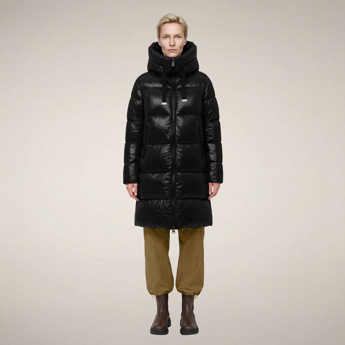 Women's Puffer Coat Isabel in Black