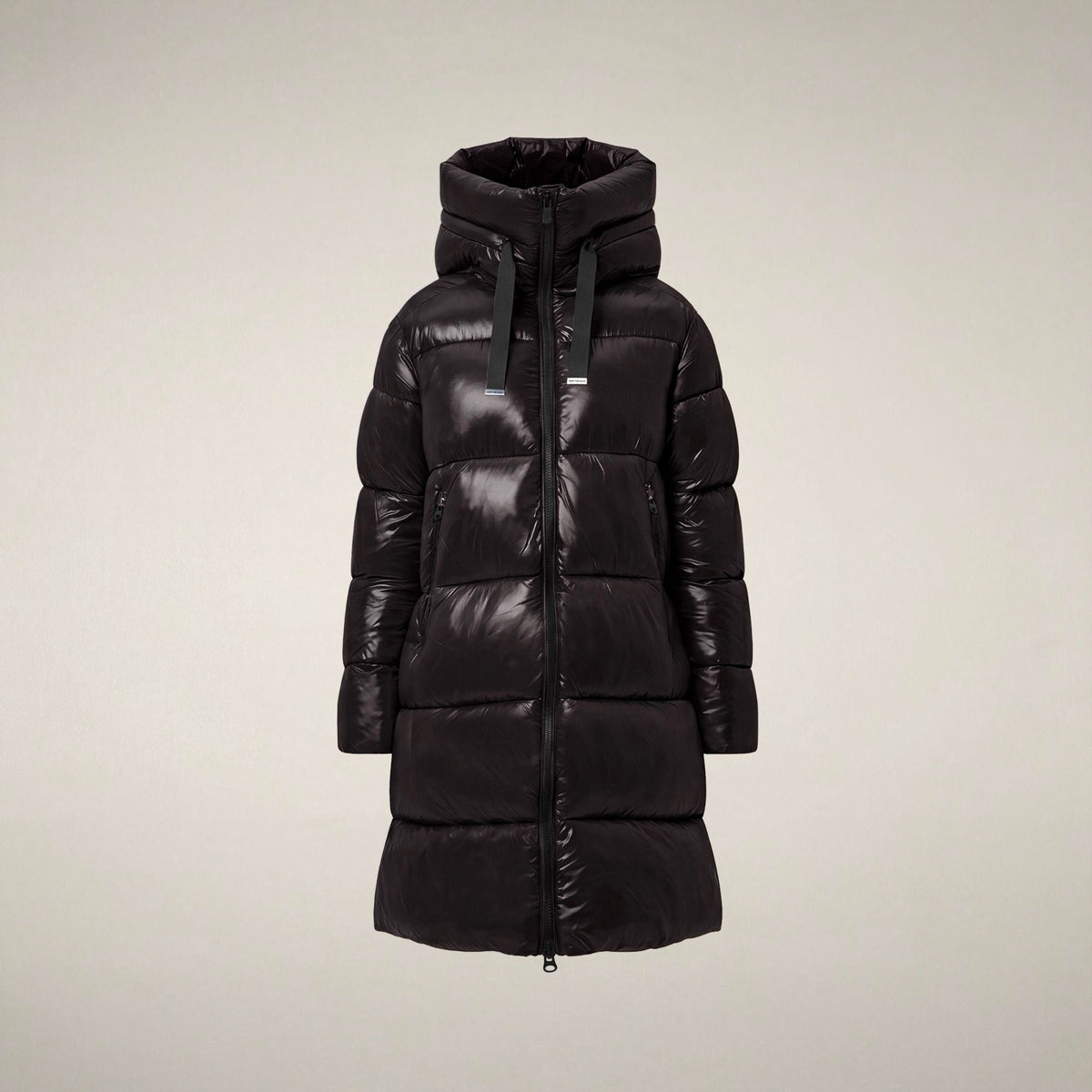 Women's Puffer Coat Isabel in Brown Black