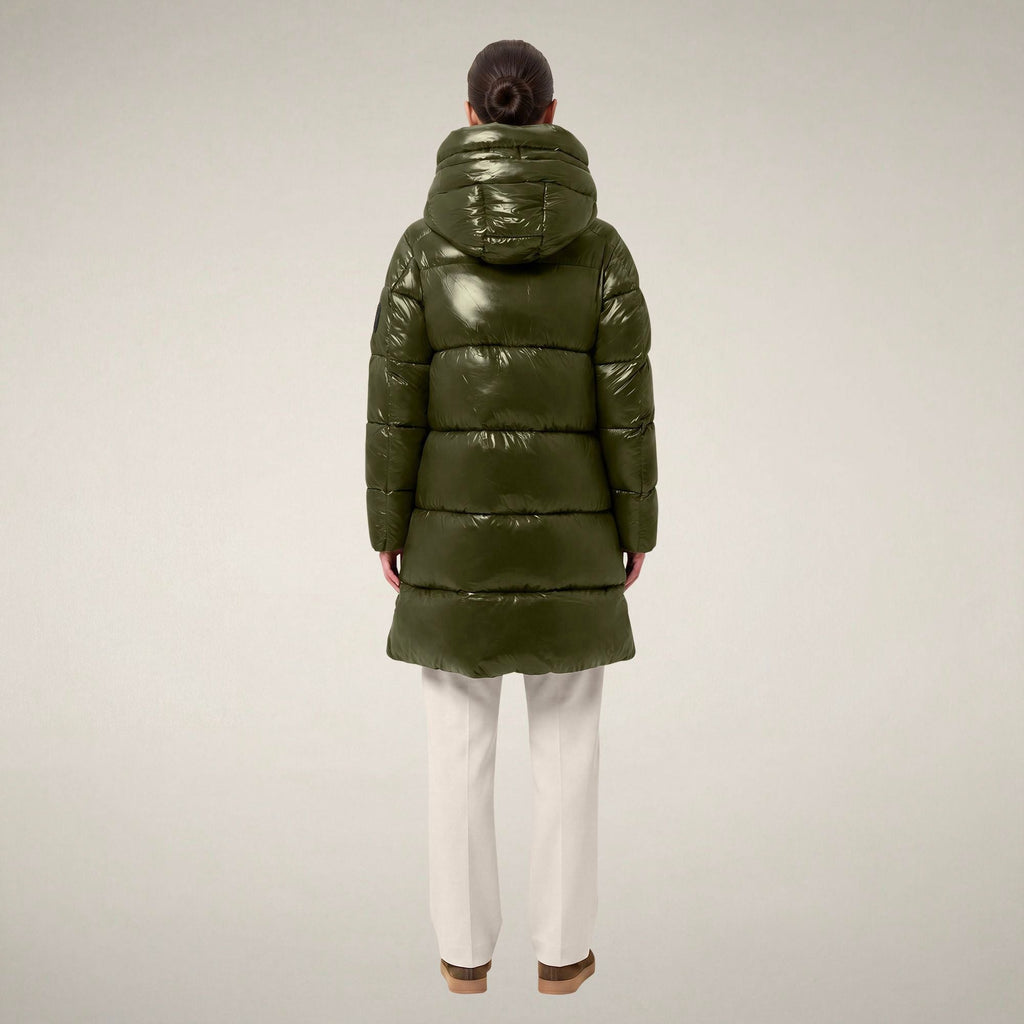 Women's Puffer Coat Isabel in Pine Green