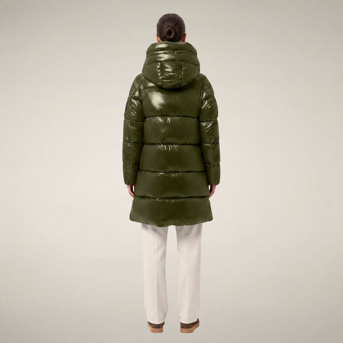 Women's Puffer Coat Isabel in Pine Green