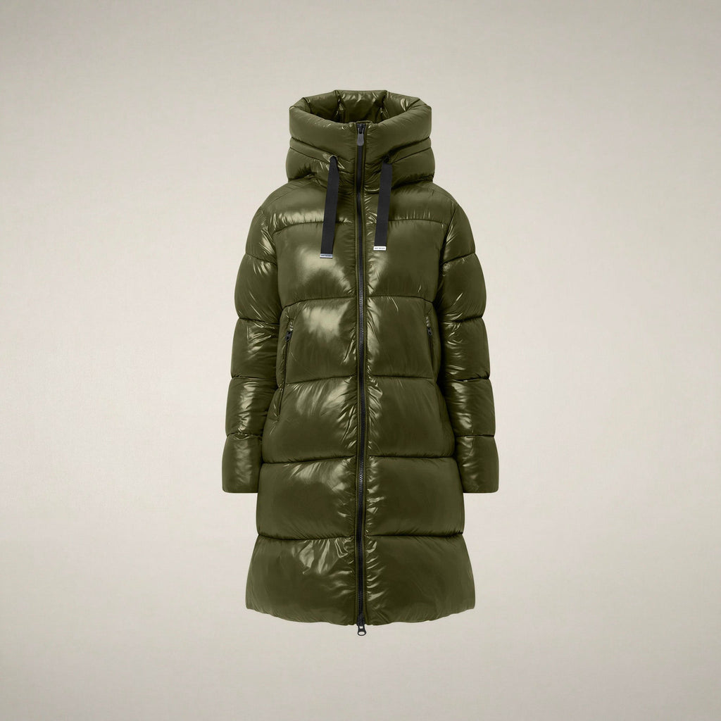 Women's Puffer Coat Isabel in Pine Green