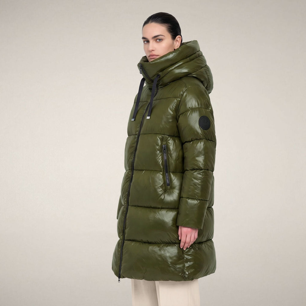 Women's Puffer Coat Isabel in Pine Green