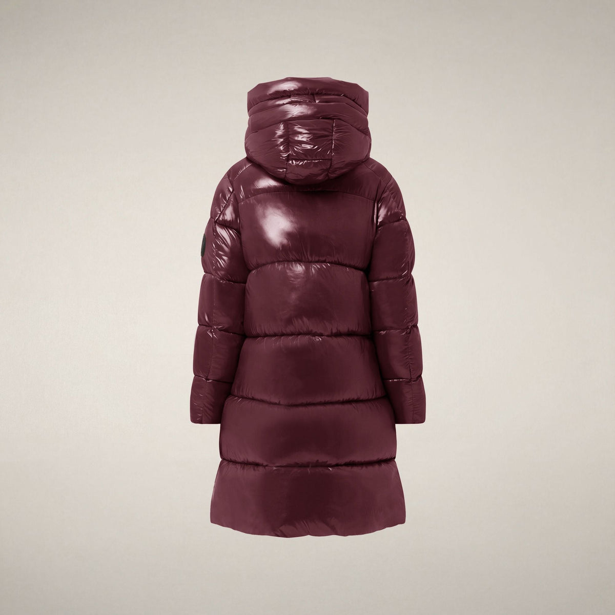 Women's Puffer Coat Isabel in Wine Red