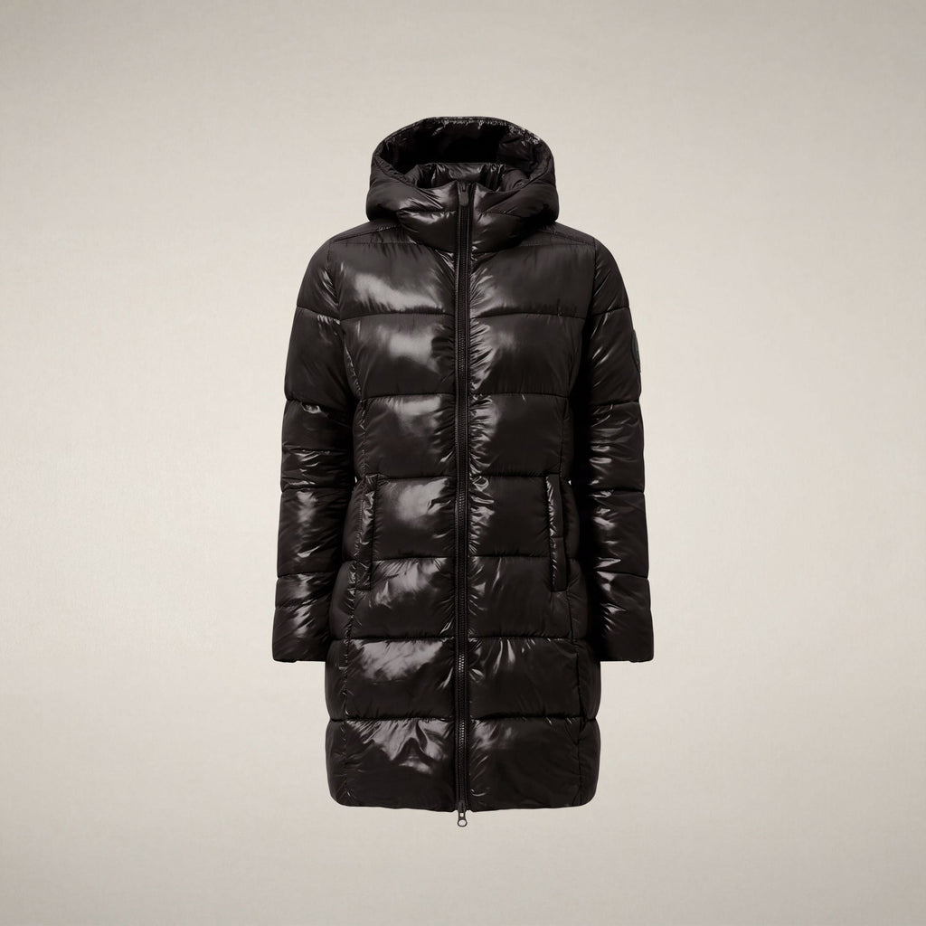 Women's Puffer Coat Ines in Brown Black