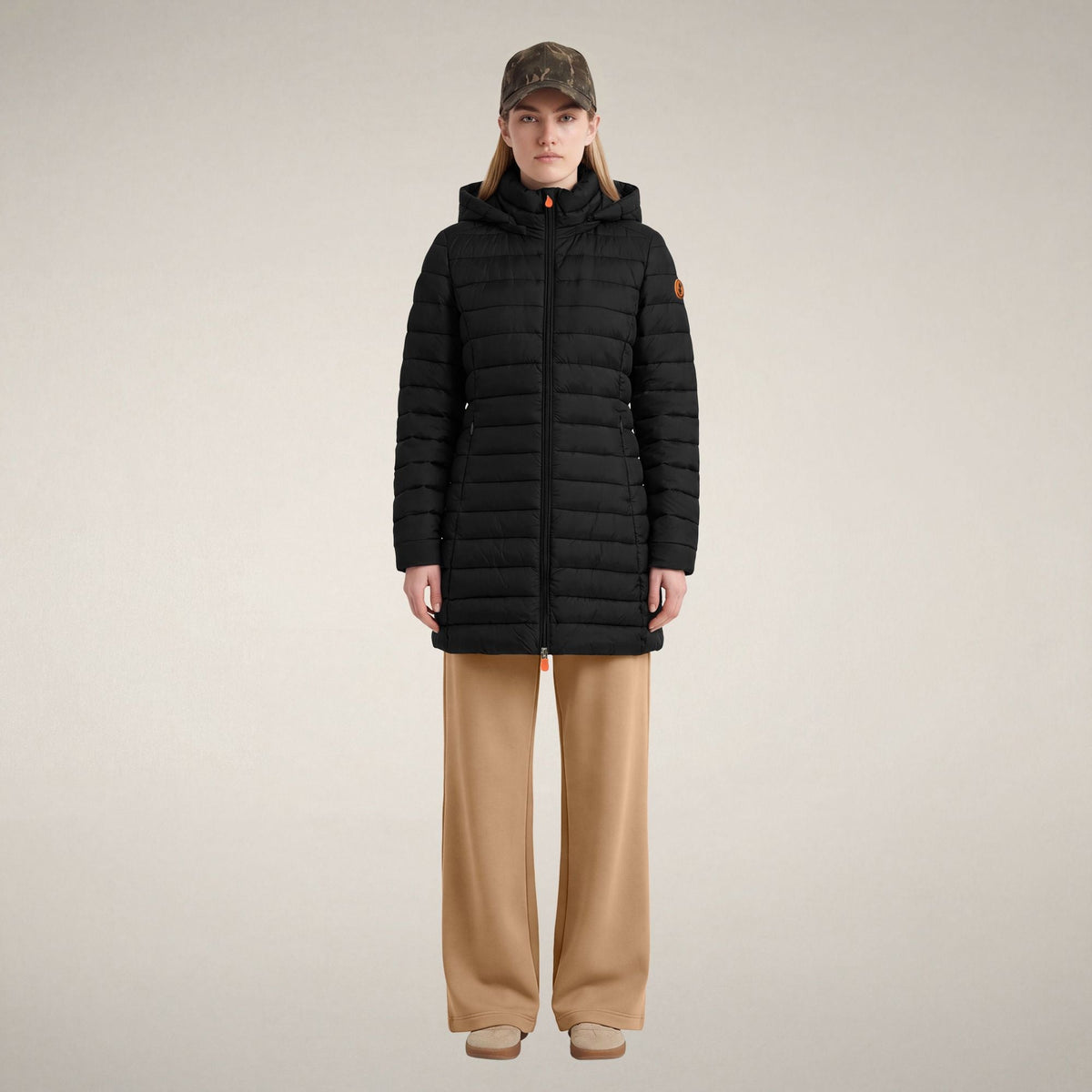 Women's Puffer Coat Carol in Black