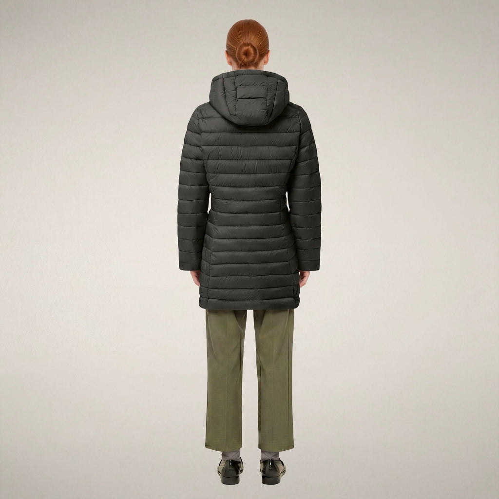 Women's Puffer Coat Carol in Land Green