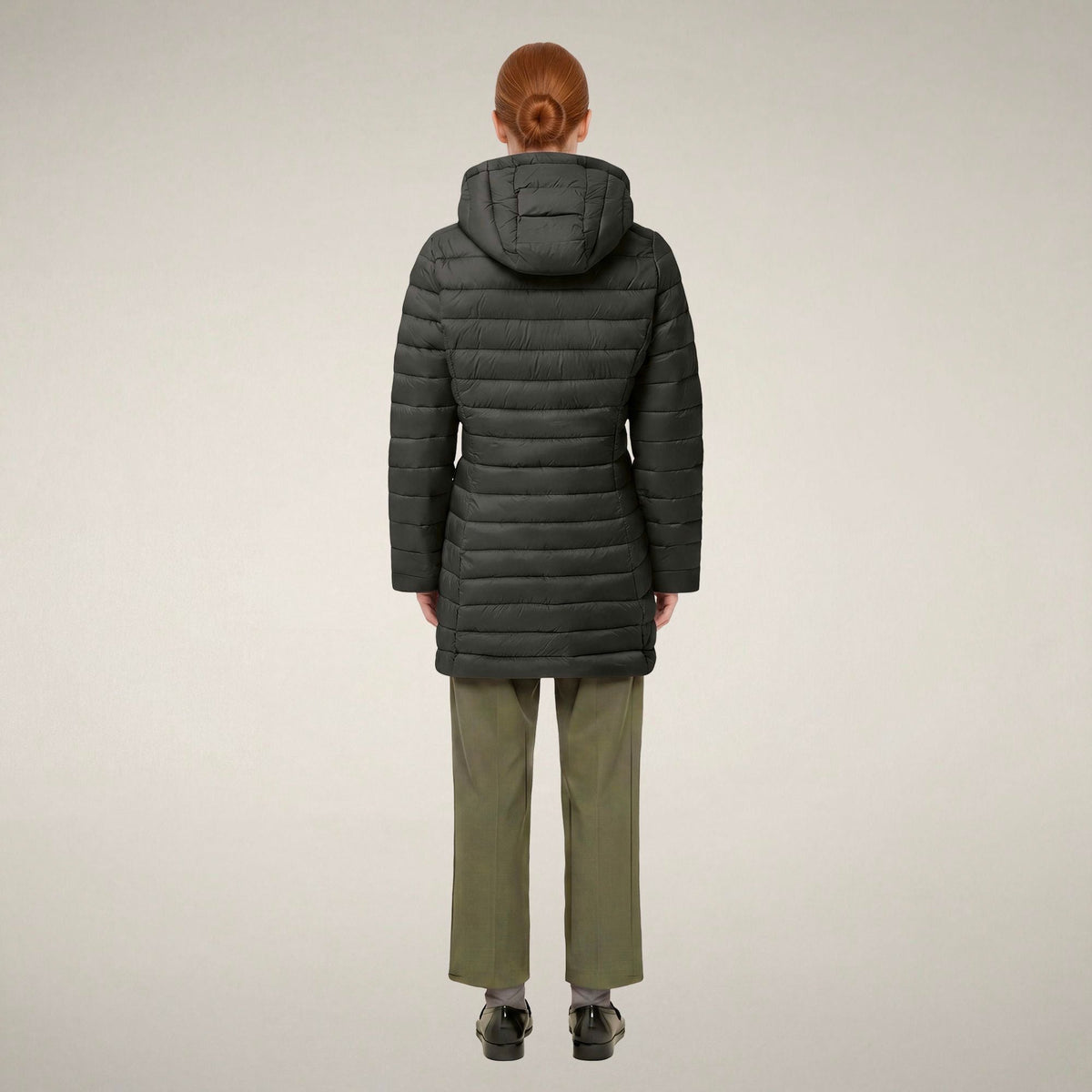 Women's Puffer Coat Carol in Land Green