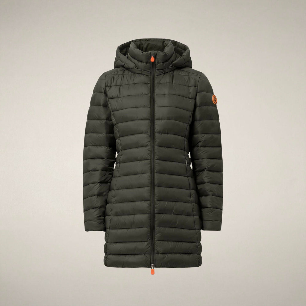 Women's Puffer Coat Carol in Land Green