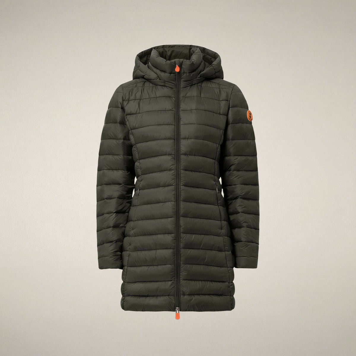 Women's Puffer Coat Carol in Land Green