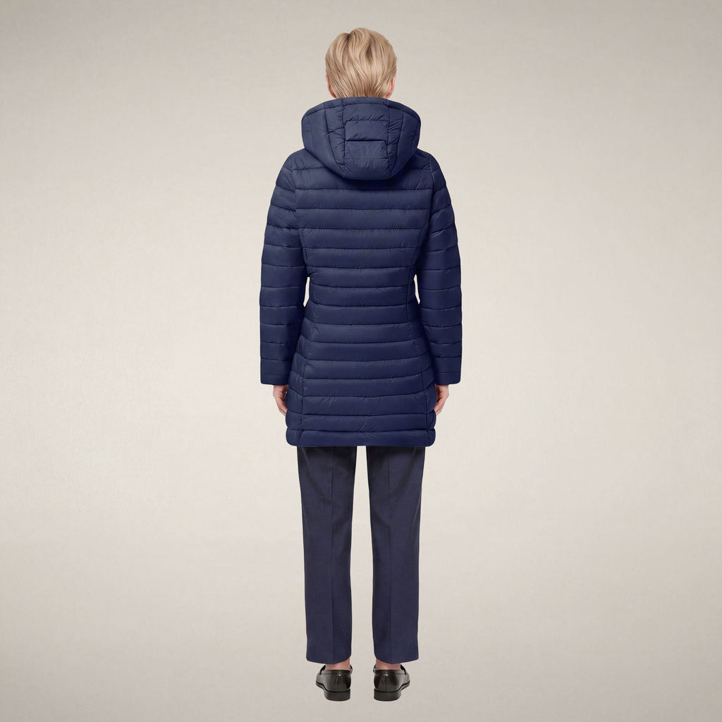 Women's Puffer Coat Carol in Navy Blue