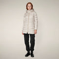 Women's Puffer Coat Reese in Rainy Beige