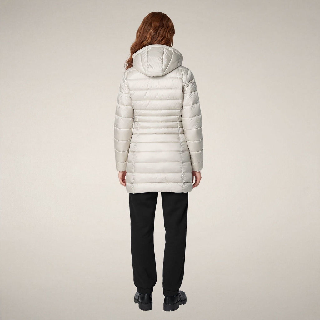 Women's Puffer Coat Reese in Rainy Beige