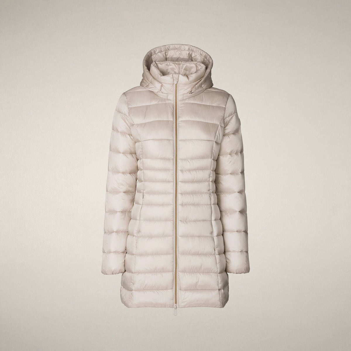 Women's Puffer Coat Reese in Rainy Beige