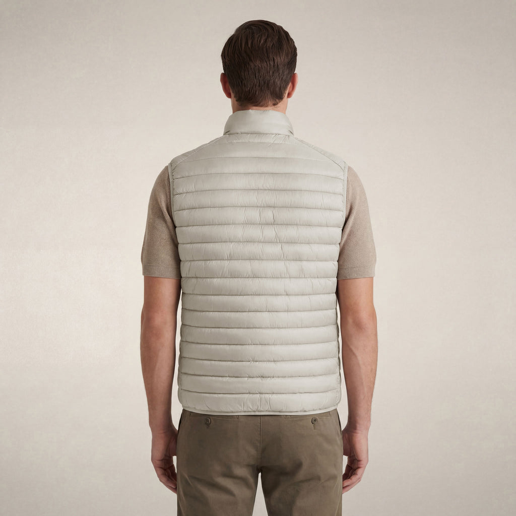 Man's quilted vest Adam in rainy beige