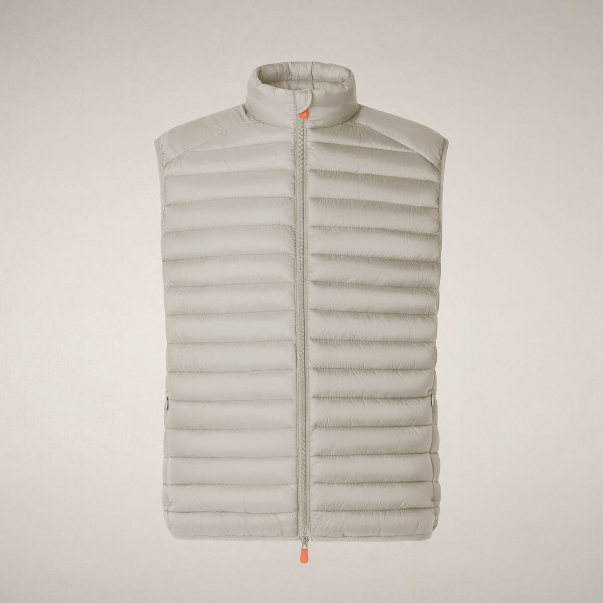 Man's quilted vest Adam in rainy beige
