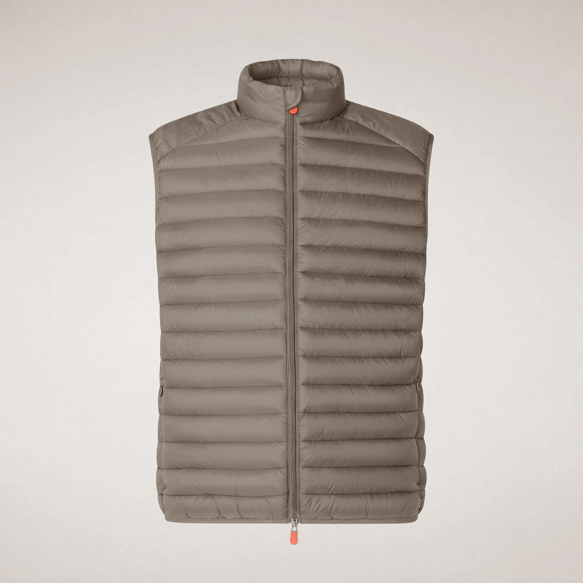 Men's quilted vest Adam in elephant grey
