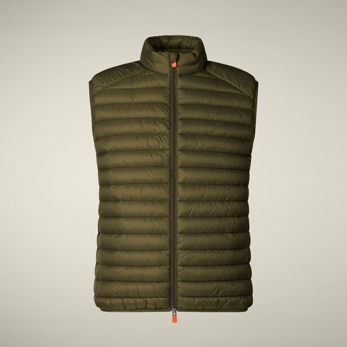 Man's quilted vest Adam in dusty olive